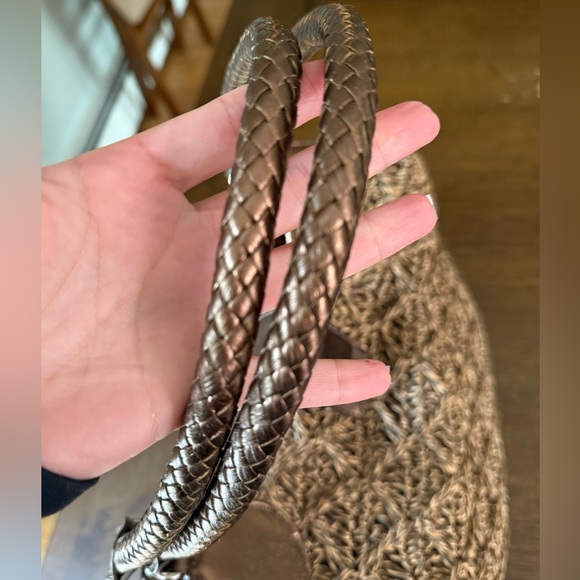 Brighton Femme Fatal Gretta Garbo Bronze Woven Shoulder Bag - Picture 14 of 14